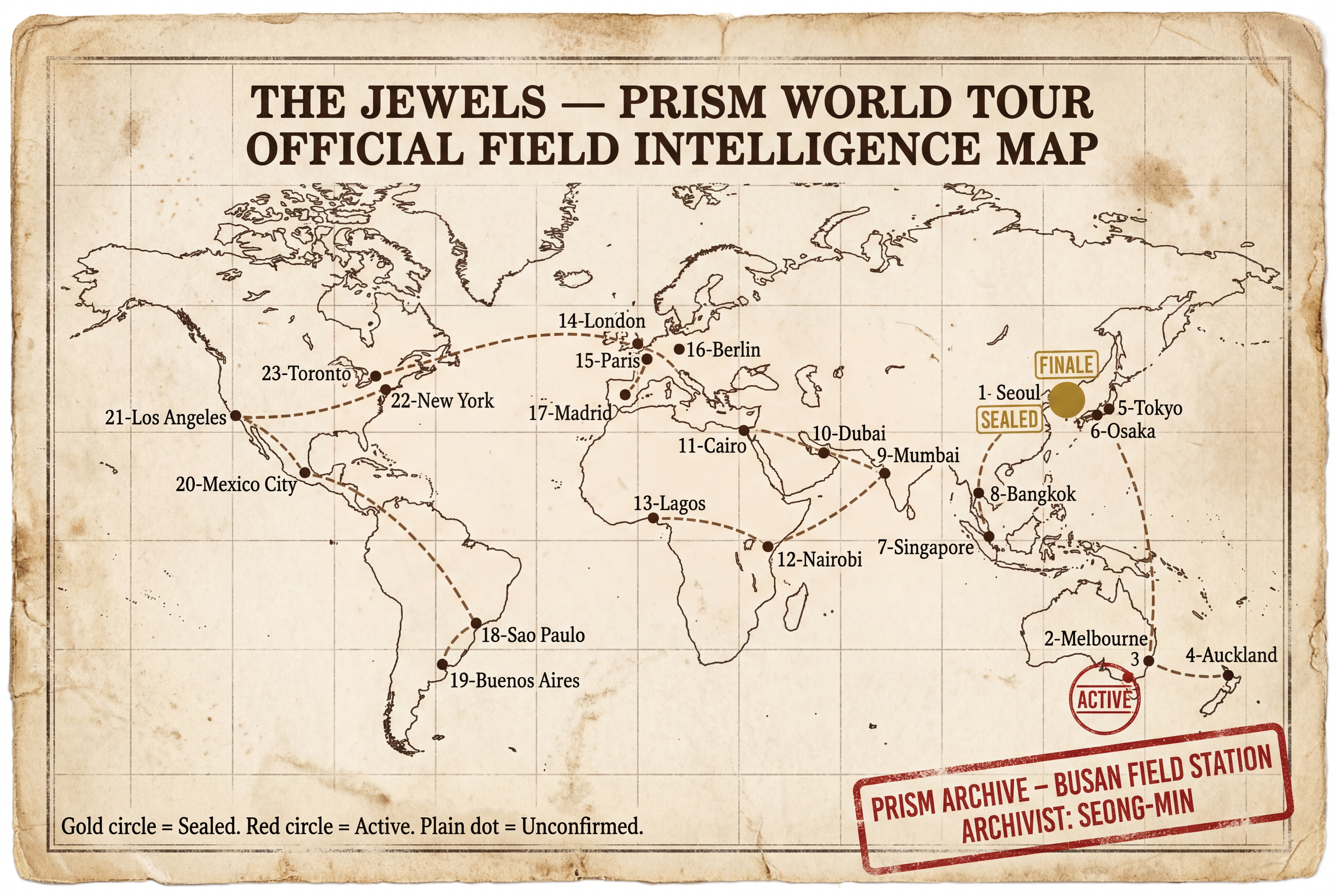 Prism Tour Map